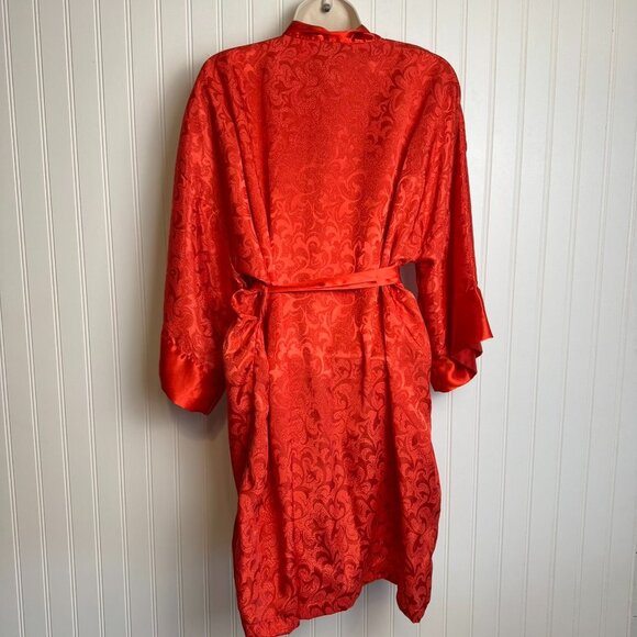 Victoria's Secret Gold Label red robe belt tie vintage size small J26 - Picture 5 of 7
